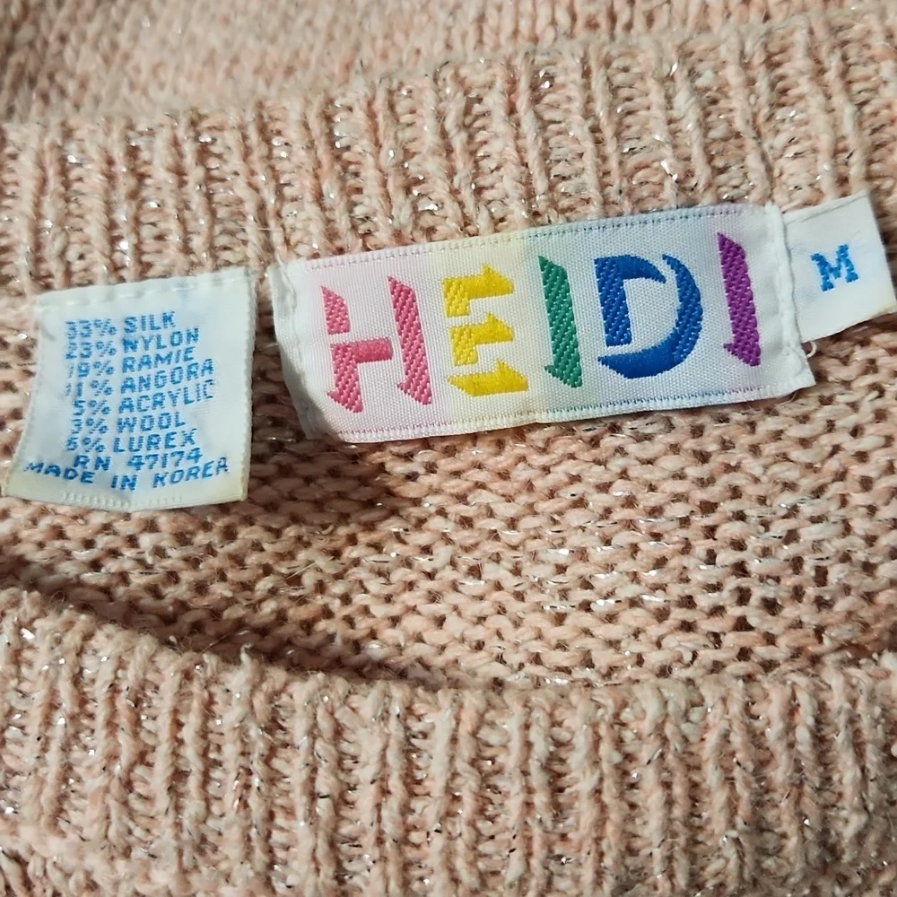Heidi Pink Butterfly Bling Women's Sweater